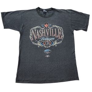 Nashville Tennessee Vintage Single Stitch Western Tshirt Sz L